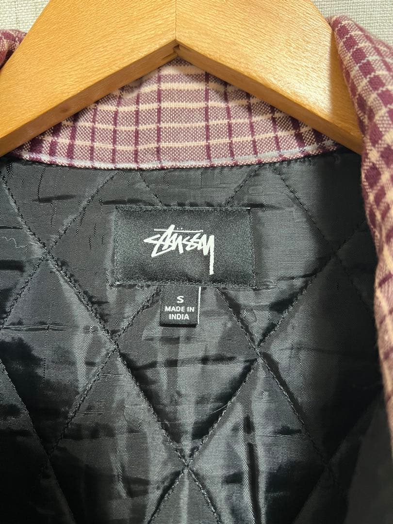 Stussy チェック柄ジャケット　(中綿キルティング) 値下げ交渉あり！