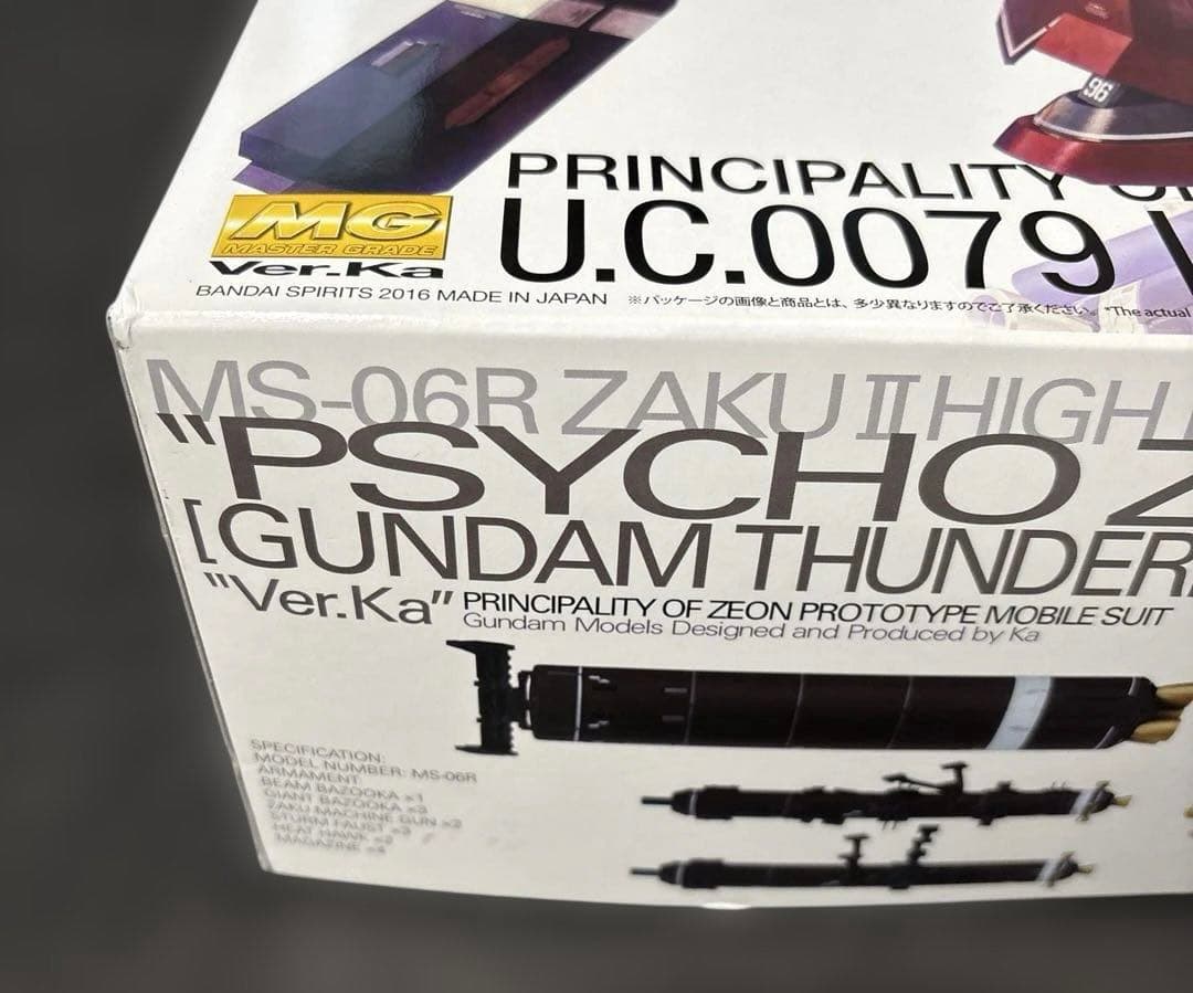 新品 未開封 ガンプラ MG サイコザク Ver.Ka サンダーボルト