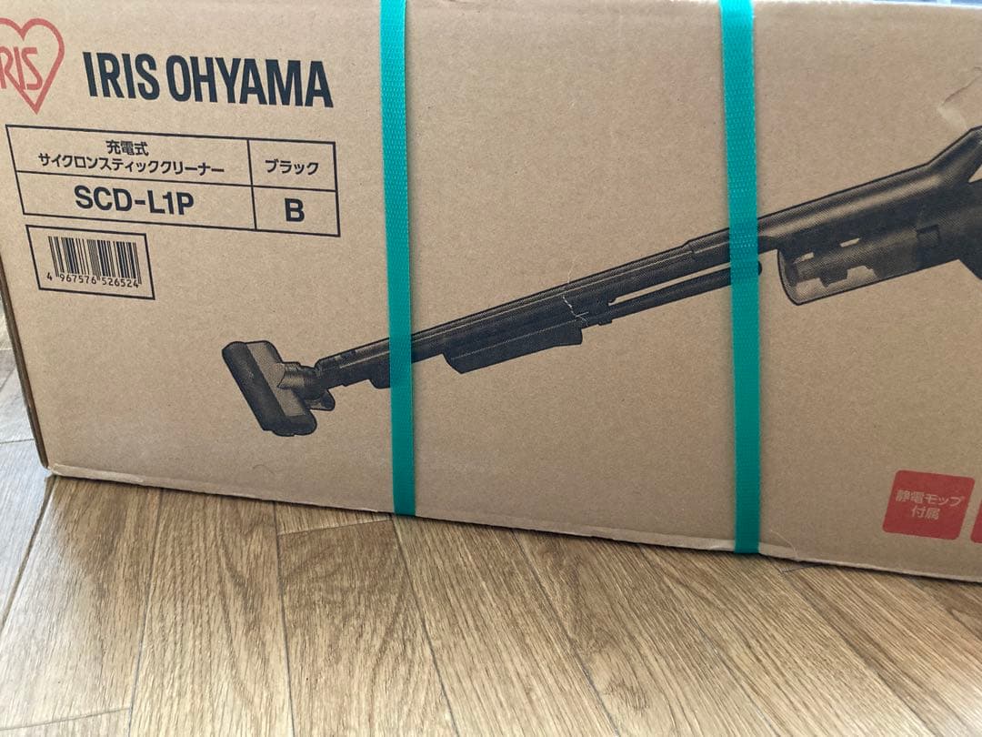 【新品】IRIS OHYAMA サイクロン式スティッククリーナー SCD-L1P