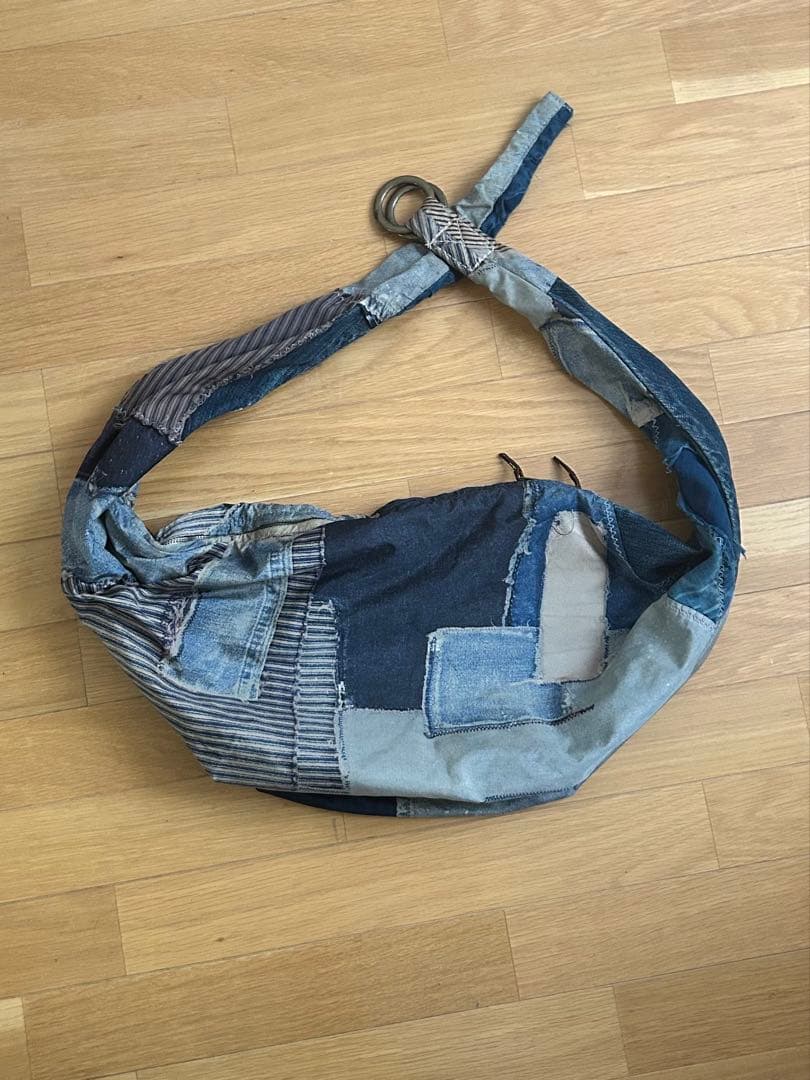 お値下げ！kapital 襤褸と襤褸転写生地 boro ボロスナフキンバッグ