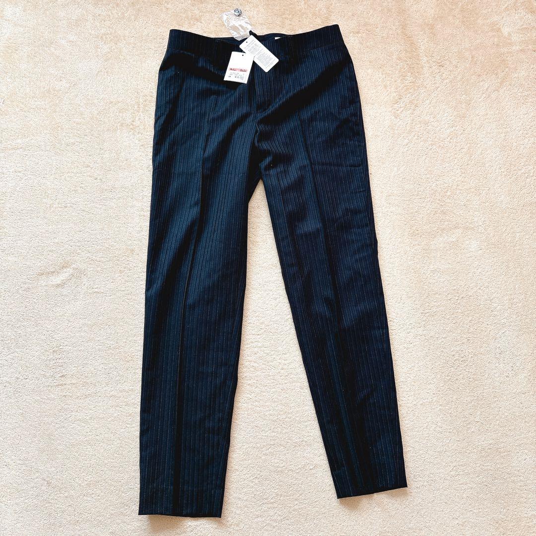 新品タグ付き 定価4万 2点　アンタイトル ストライプパンツスーツセットアップ