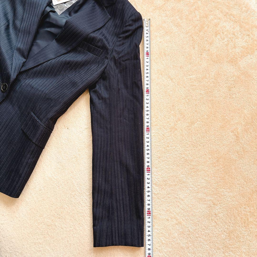 新品タグ付き 定価4万 2点　アンタイトル ストライプパンツスーツセットアップ
