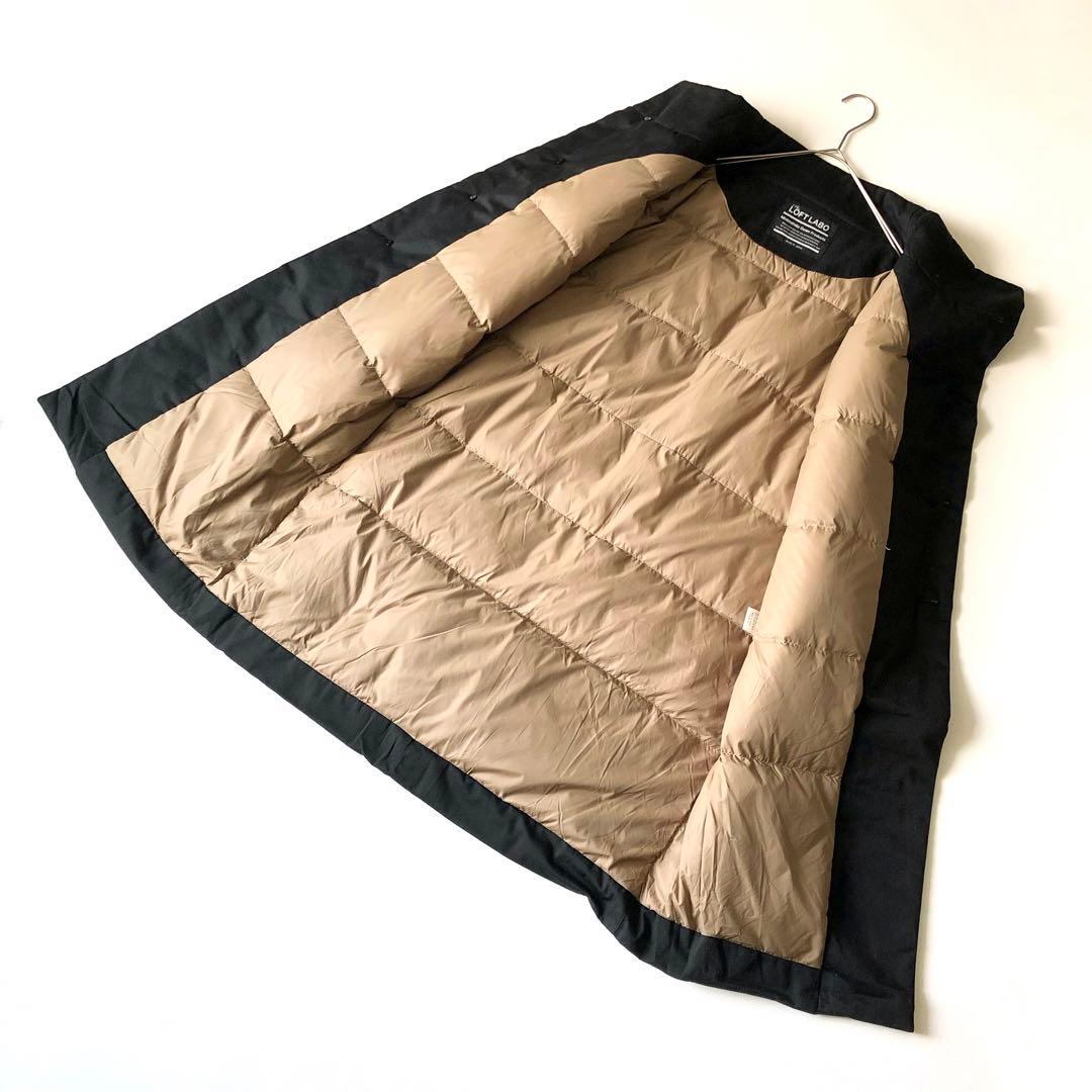 2990y美品　ロフトラボ　NARDYスタンドカラーロングダウンジャケット　S