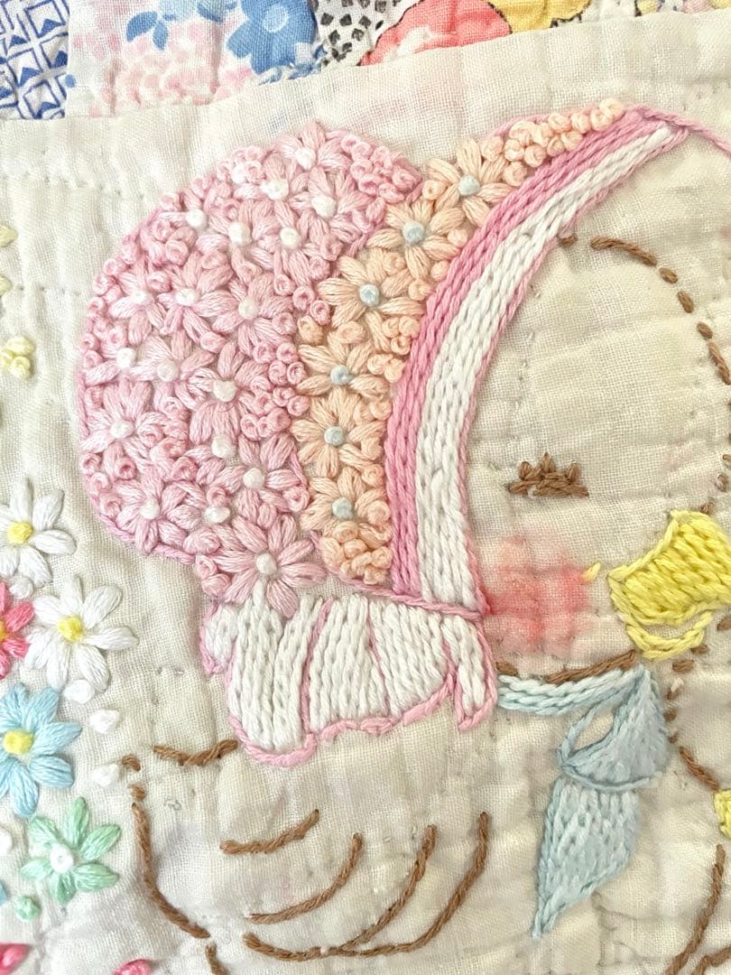 アンティークキルト＆アニマル刺繍♡ハンドメイド·͜· ♡