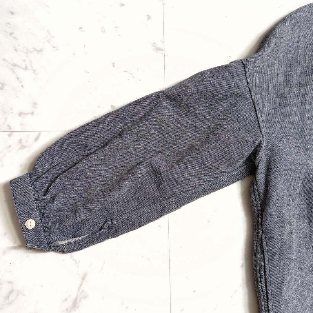 極美品♪ ビアズリー ウールリネン スタンドカラー オーバージャケット