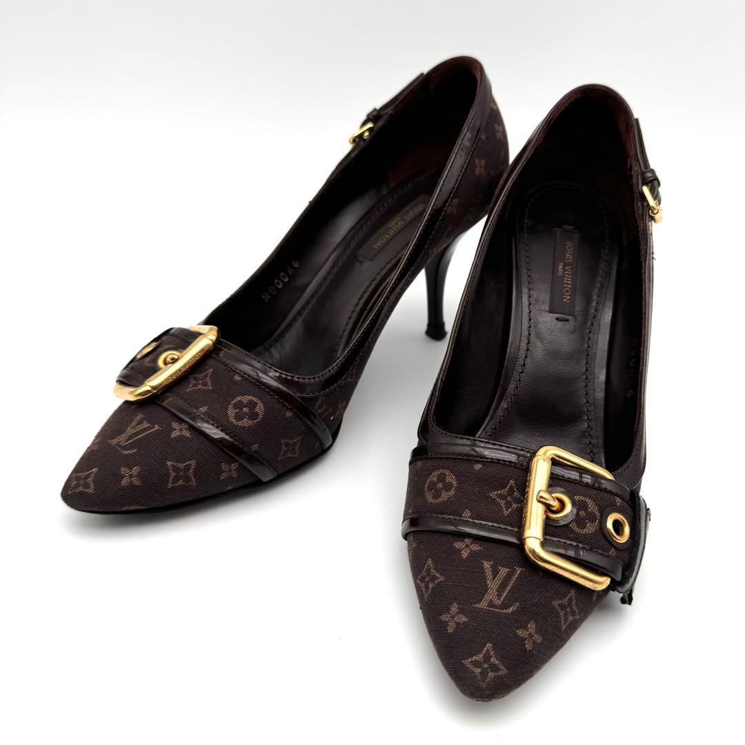 23cm　LOUIS VUITTON ルイヴィトン　モノグラム　パンプス