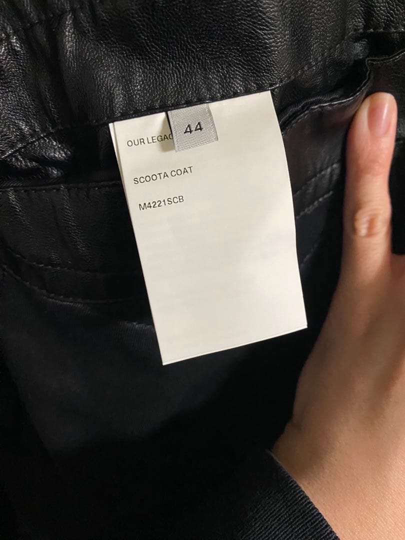 ジャケット・アウター OUR LEGACY SCOOTA COAT BLACK DRAPE TECH