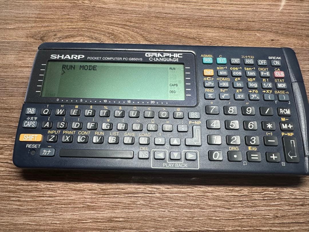 SHARP PC-G850VS Pocket Computer 関数電卓