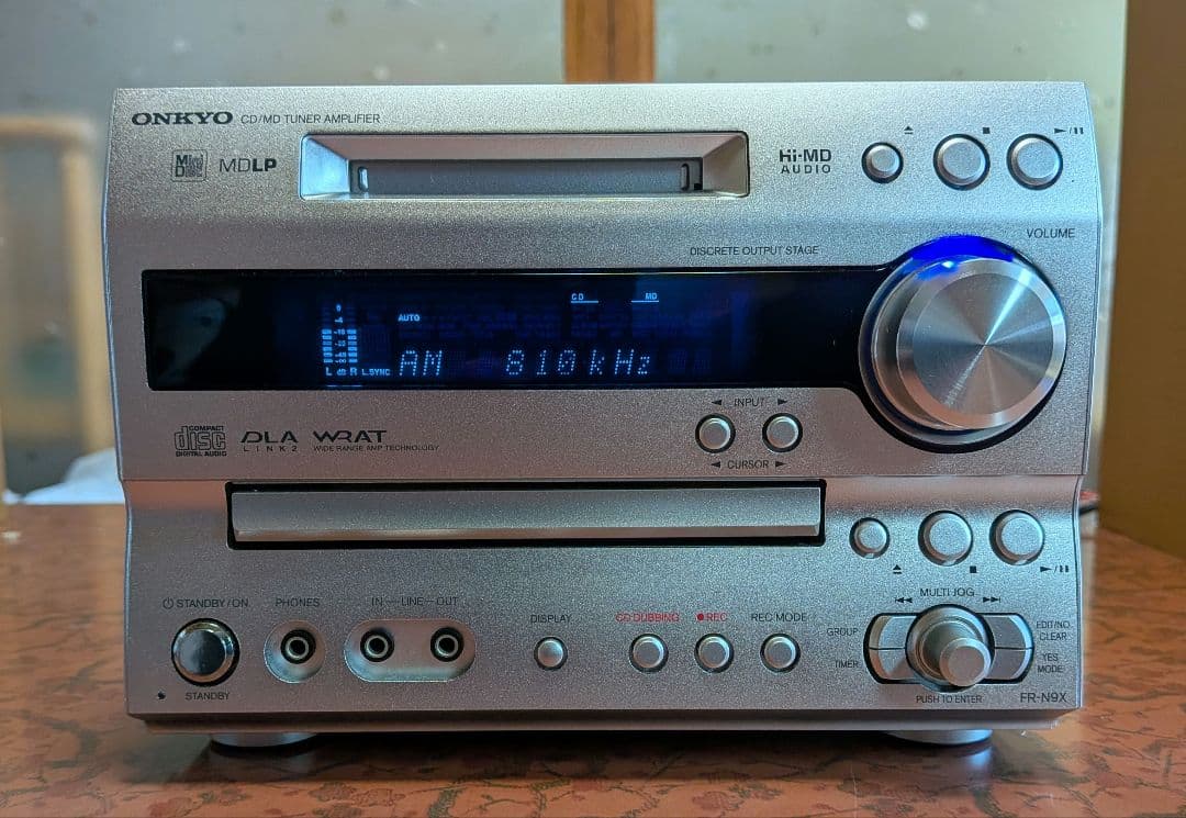 ★【美品】 ONKYO CD MD チューナーアンプ 　 上位機種FR-N9X