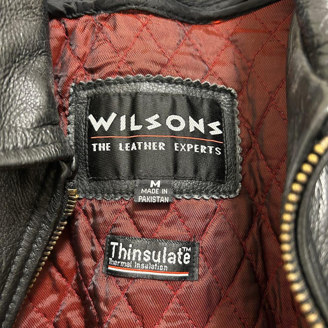 WILSONS レザージャケット黒　Mサイズ　ライナー付