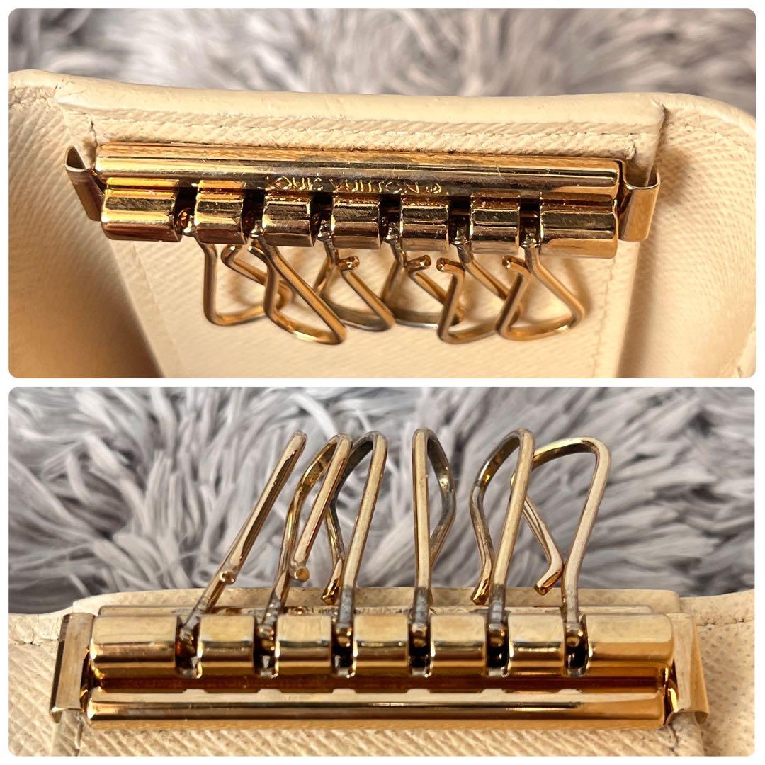 良品✨ルイヴィトン　ミュルティクレ6 キーケース　ダミエアズール　ホワイト