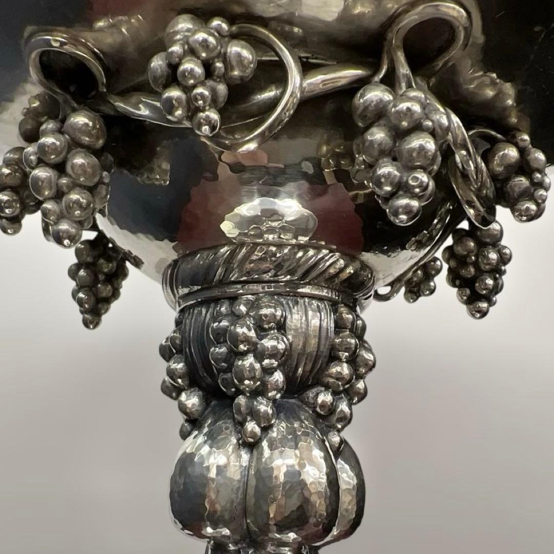 ジョージジェンセン最高峰Sterling純銀グレープボウル　1862g共箱チニチ