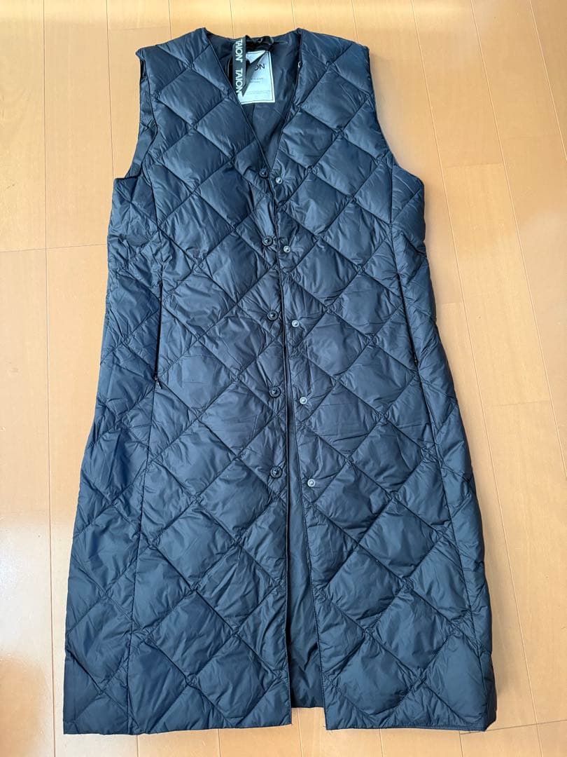 TAION CITY LINE ロングジレ ブラック Lサイズ