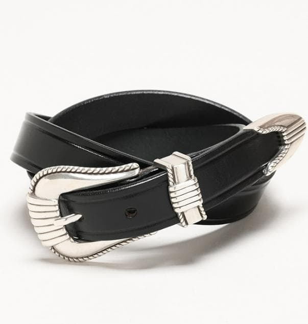 TORY LEATHER WESTERN BELT 32 新品 USA製 本革