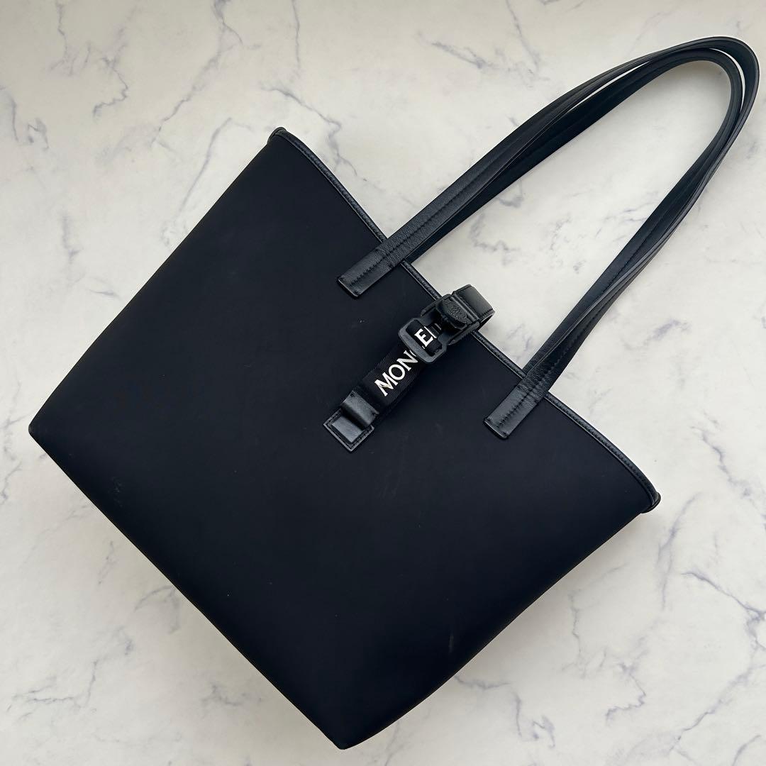定価16万 モンクレール 2024年モデル トリック トートバッグ ブラック