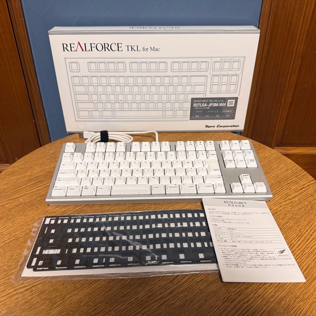 東プレREALFORCE for Mac R2TLSA-JP3M-WH静音30g