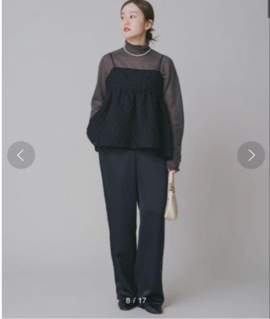 IENA フクレジャガードキャミトップブラウス