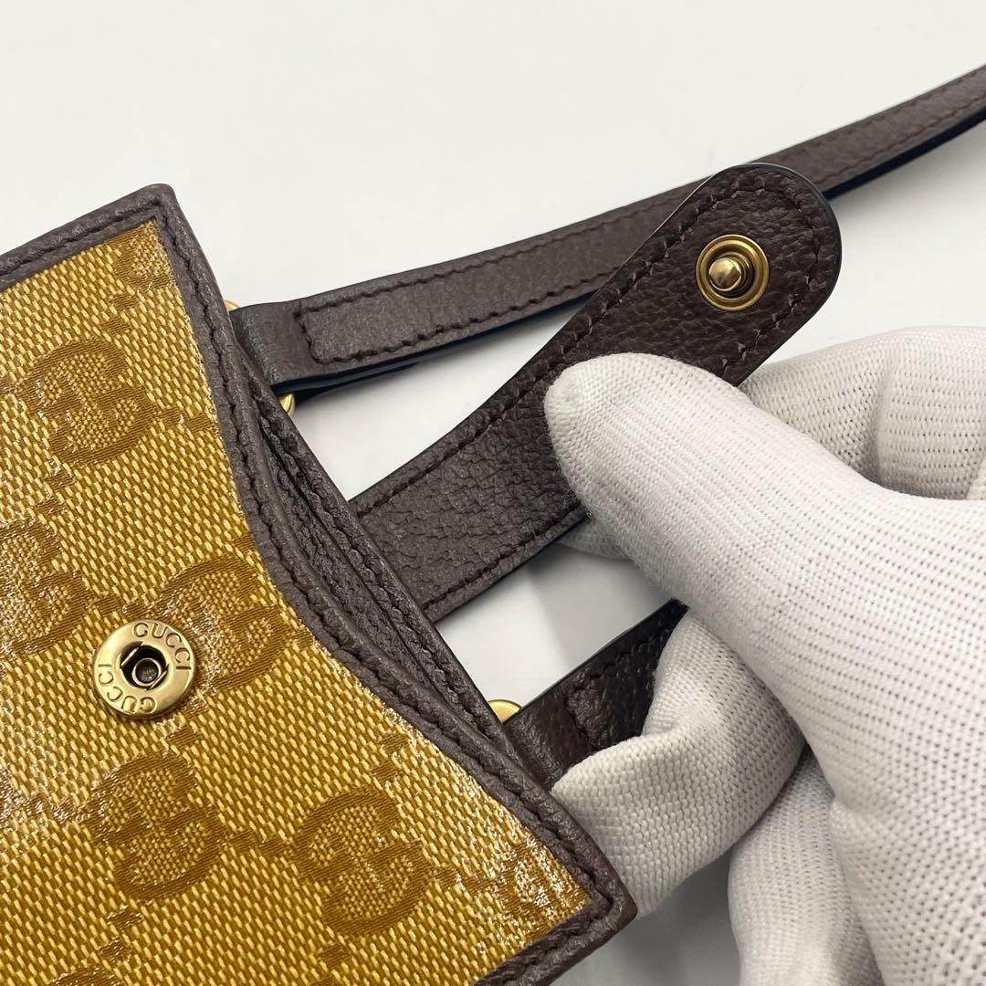 【未使用級】グッチ×アディダス 限定コラボ GGクリスタル フォーンショルダー