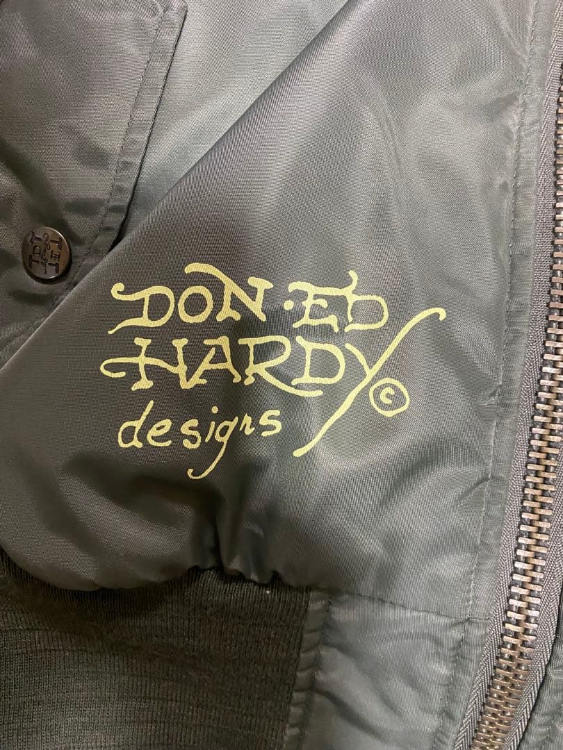 ド派手デザイン✨エドハーディー スカジャン MA-1 刺繍 ワッペン