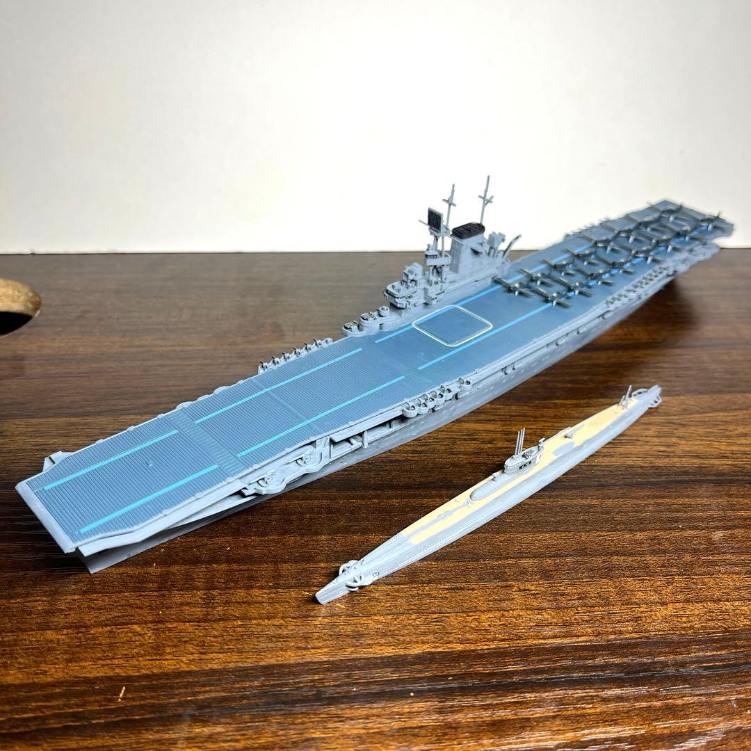 1/700 アメリカ海軍　空母ワスプ　日本海軍　潜水艦伊19号