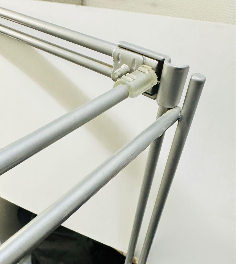 廃盤品 希少 無印良品 スチールユニットシェルフ ガラス棚セット ワイド 中