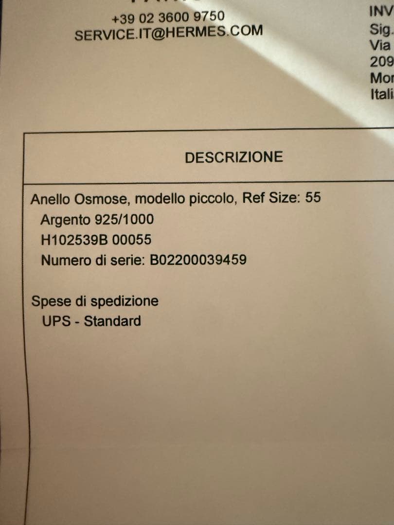 HERMES オスモズ　PM55 14号〜15.5号相当