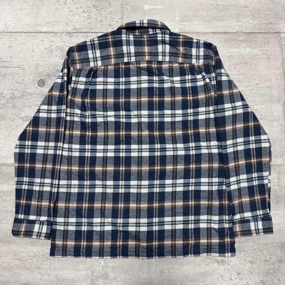 patagonia 23年製 フィヨルドフランネルシャツ ネイビー ネルシャツ