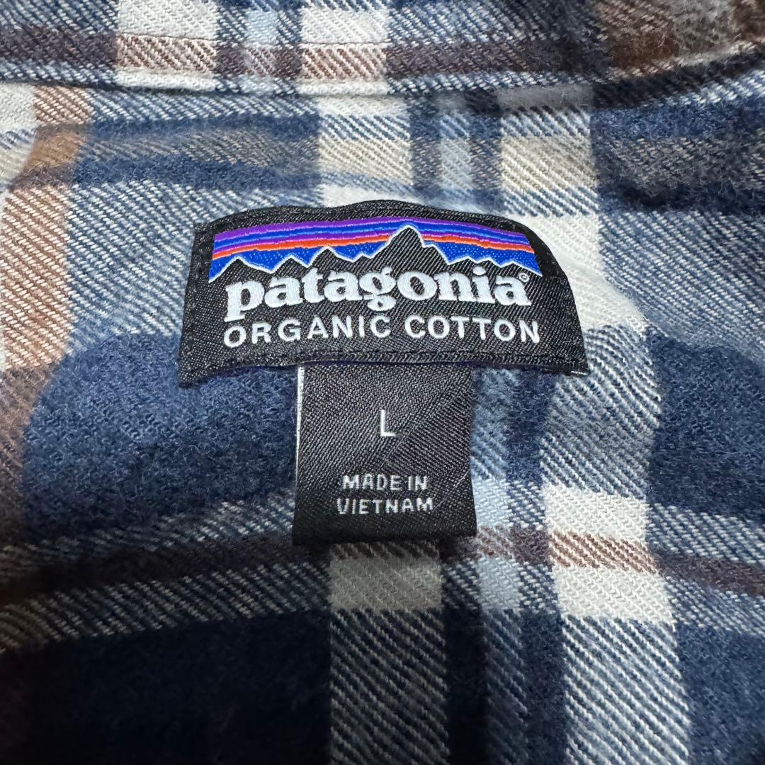 patagonia 23年製 フィヨルドフランネルシャツ ネイビー ネルシャツ