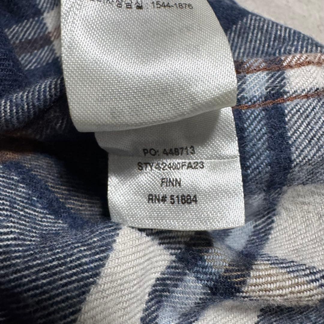 patagonia 23年製 フィヨルドフランネルシャツ ネイビー ネルシャツ