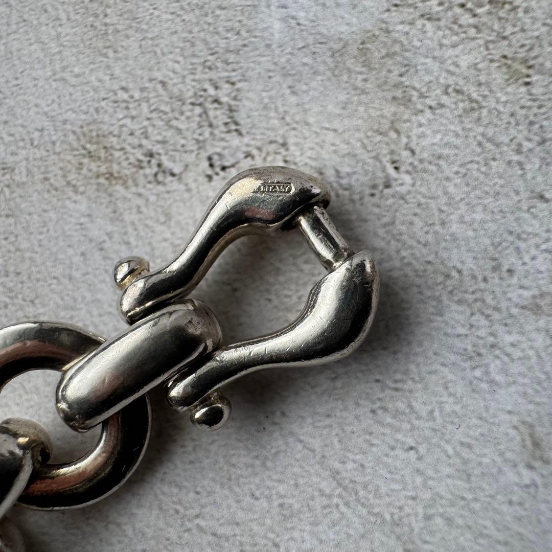 ヴィンテージ ホースシューリンクブレスレット シルバー925 イタリア製