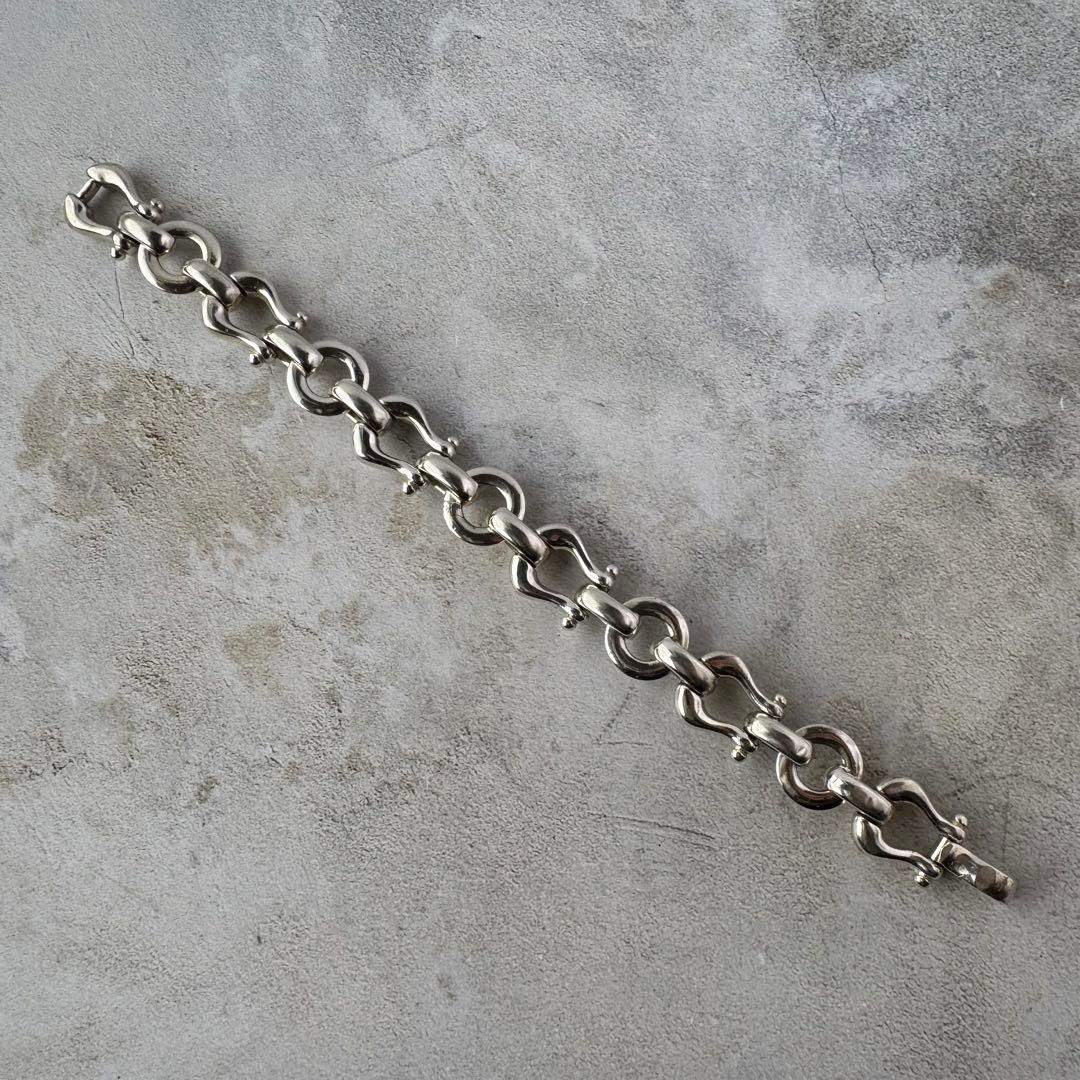 ヴィンテージ ホースシューリンクブレスレット シルバー925 イタリア製