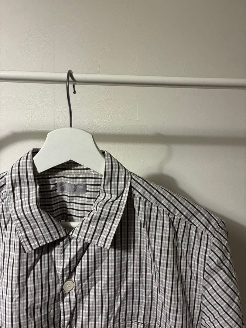 COMME des GARCONS HOMME 田中オム 半袖チェックシャツ