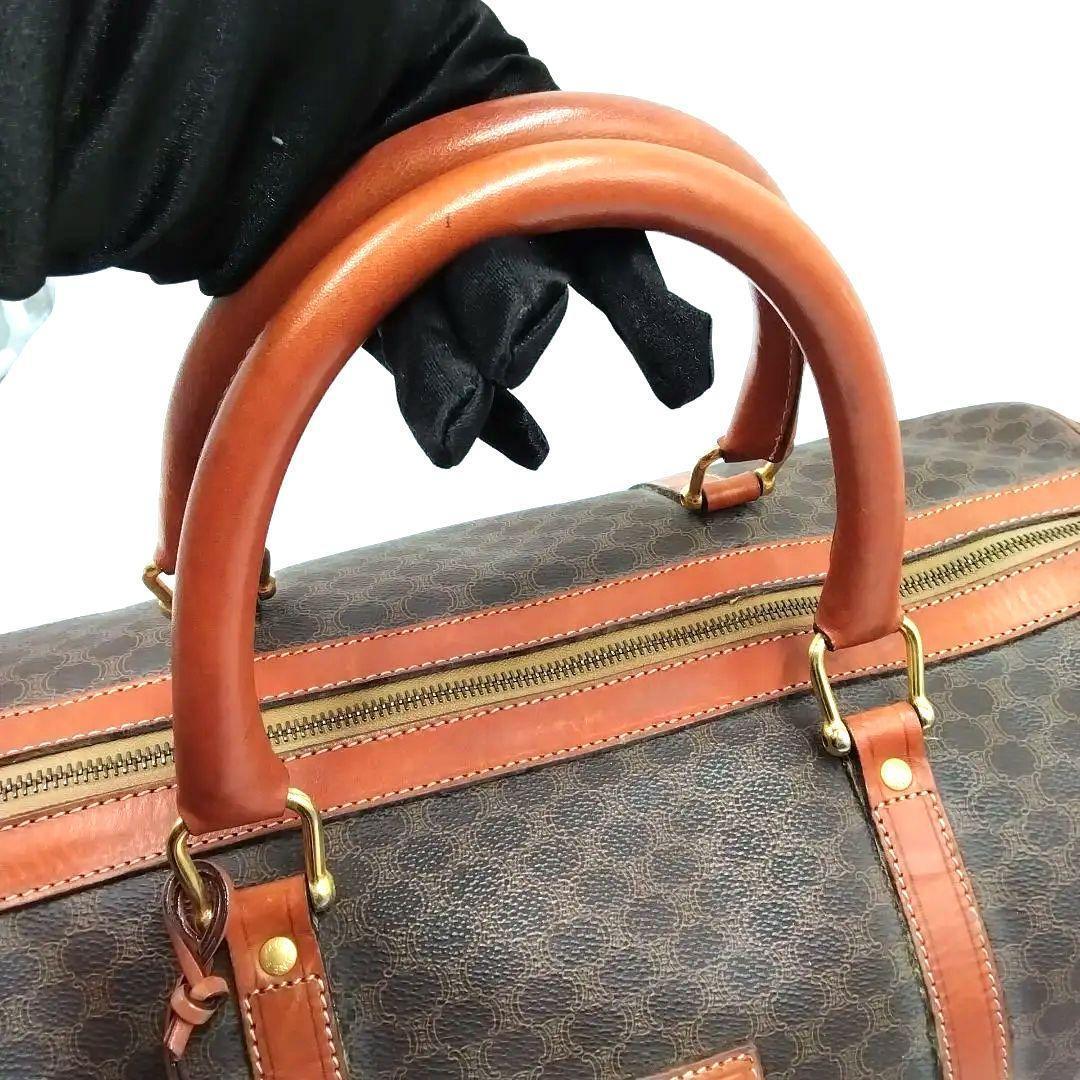 セリーヌ CELINE ボストンバッグ マカダム柄 南京錠 大容量