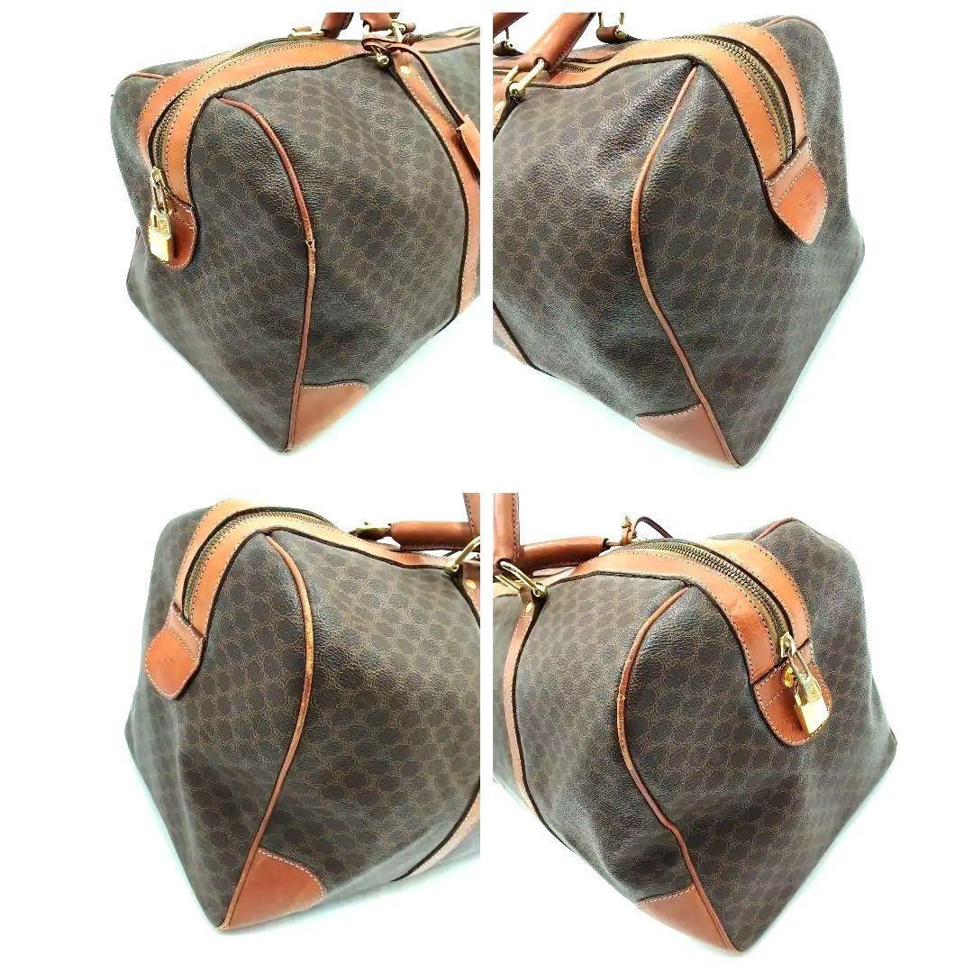 セリーヌ CELINE ボストンバッグ マカダム柄 南京錠 大容量