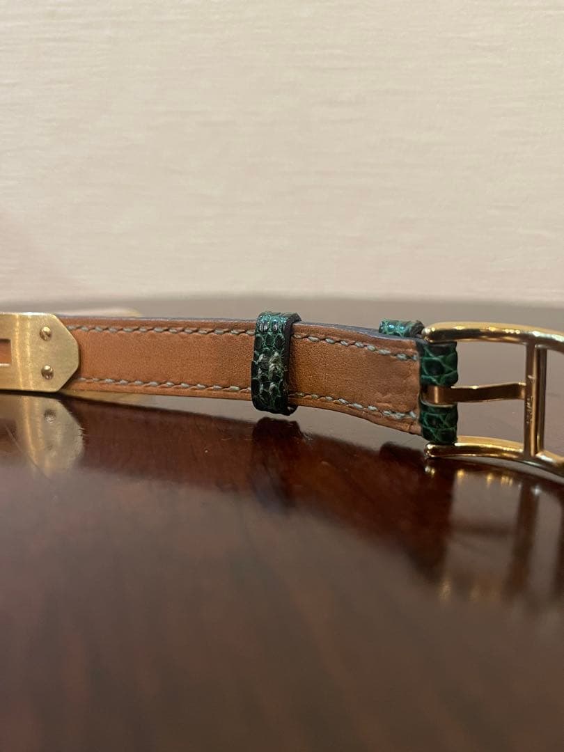 超美品☆HERMES エルメス ケリーウォッチ ゴールド×ゴールド