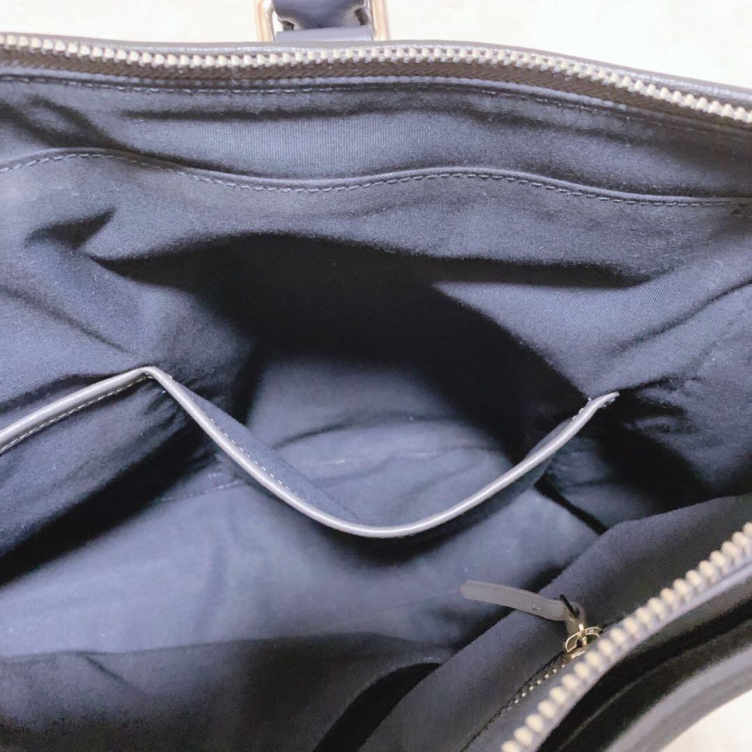 美品 ポールスミス トートバッグ 大容量 ブラック 肩掛け A4可 PVCレザー