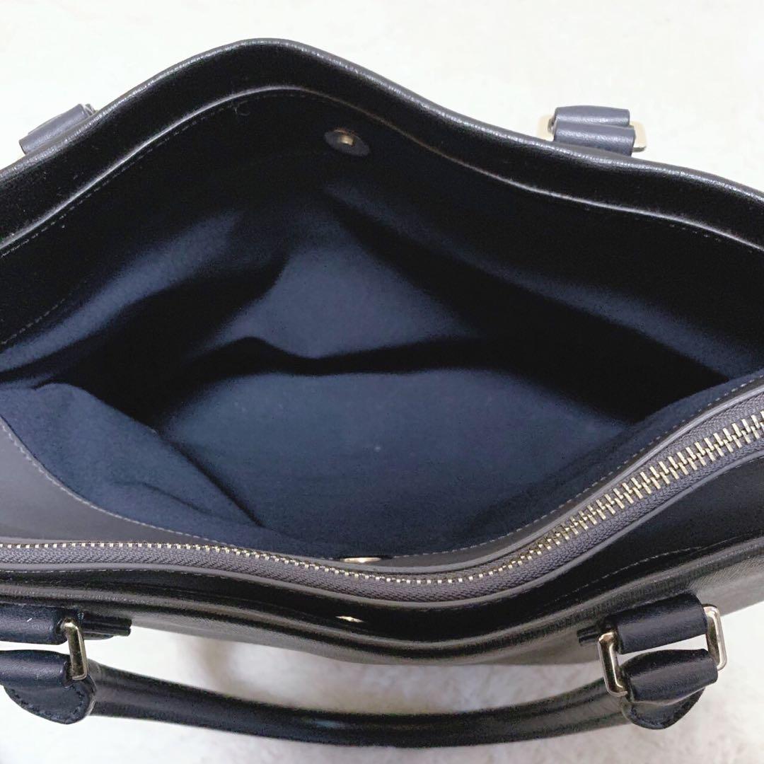 美品 ポールスミス トートバッグ 大容量 ブラック 肩掛け A4可 PVCレザー