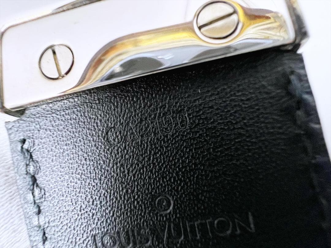 使用感なし　ヴィトン　ダミエアンフィニ　サンチュール　リバーシブル　ベルト　90