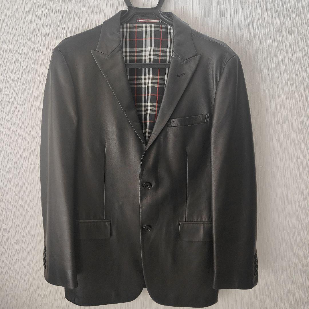（極美品）BURBERRYBLACKLABELラムジャケット専用袋付