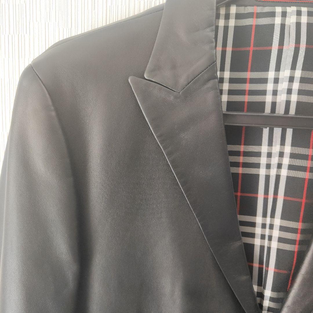 （極美品）BURBERRYBLACKLABELラムジャケット専用袋付
