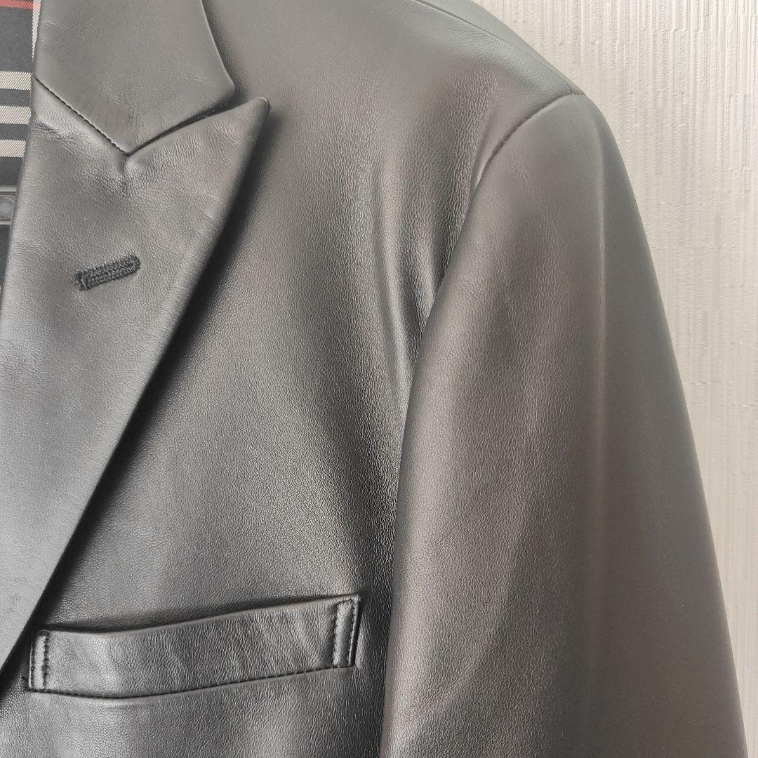 （極美品）BURBERRYBLACKLABELラムジャケット専用袋付