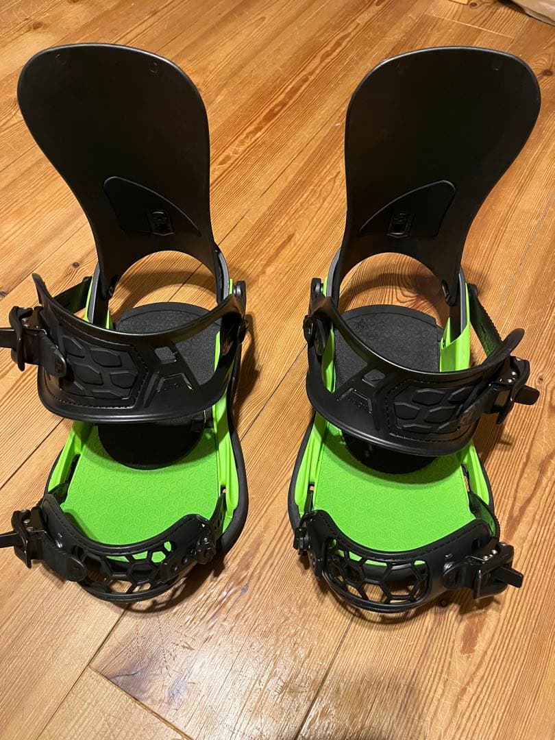 ユニオン　STRATA スノーボードビンディング グリーン mサイズ