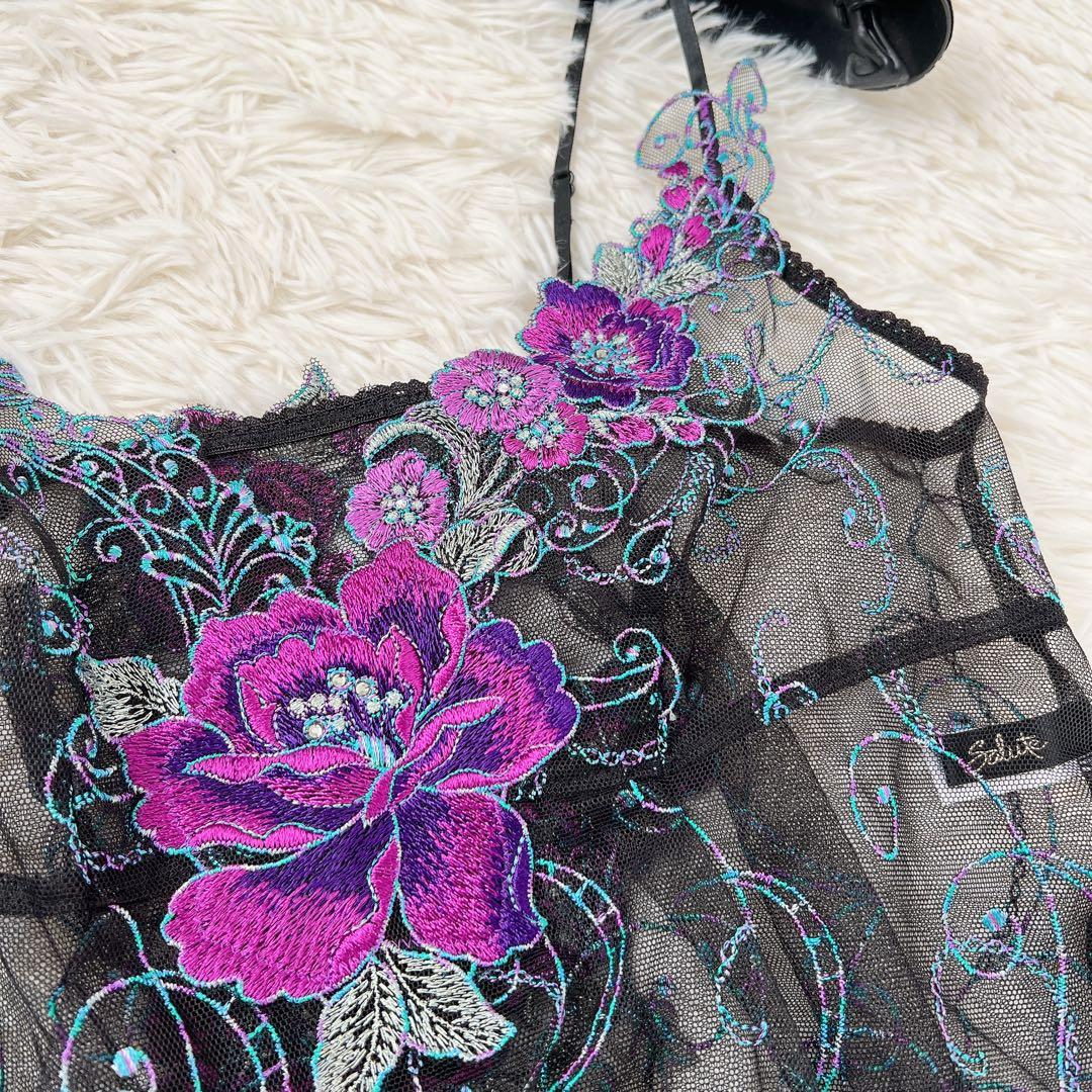 【Mサイズ】レア サルート 84G キャミソール CTJ284 ブラック 廃盤