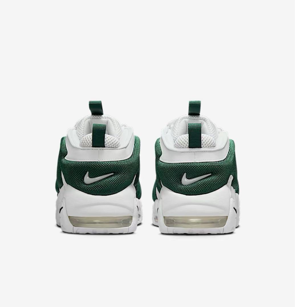 【新品/27cm】ナイキ エア モア アップテンポ Low（ホワイト/グリーン）