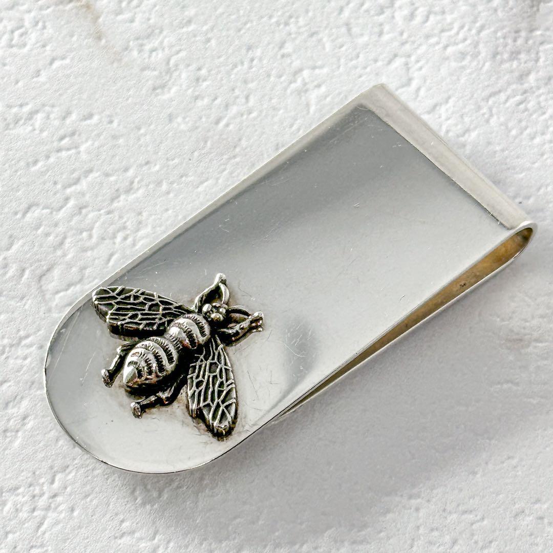 GUCCI　ビー　bee 蜂　モチーフ付　シルバー　マネークリップ　925