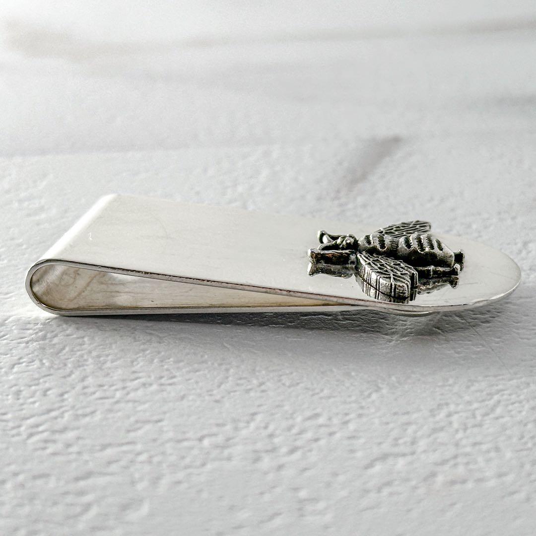 GUCCI　ビー　bee 蜂　モチーフ付　シルバー　マネークリップ　925