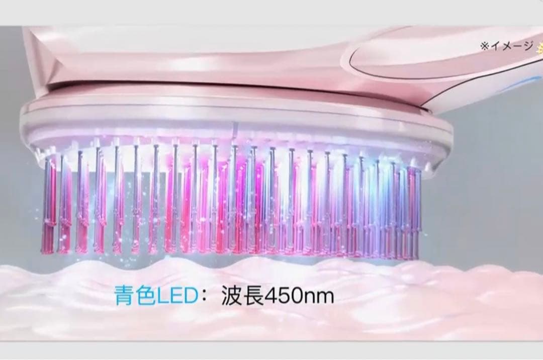 CHOUCHOU × ELLE スタイリストイオングロウブラシ 赤色青色LED