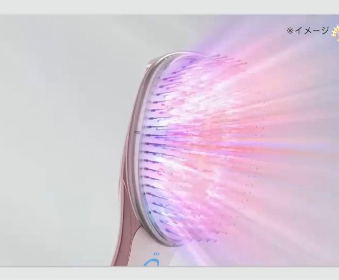 CHOUCHOU × ELLE スタイリストイオングロウブラシ 赤色青色LED