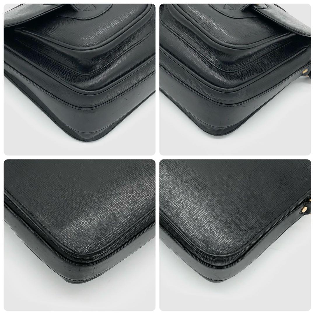 【極美品】ハンティングワールド　キャリーオール　メッセンジャーバッグ　レザー　黒