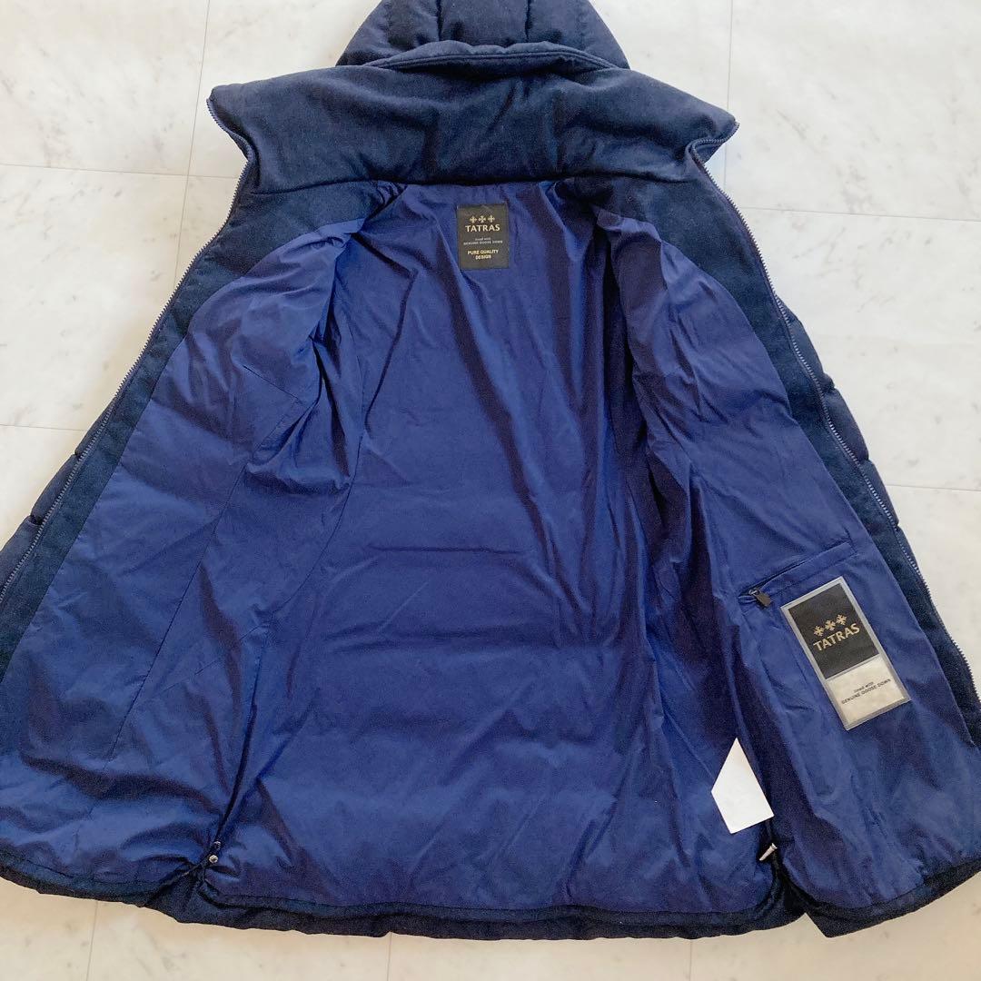 美品　TATRAS タトラス　ポリテアマ　ダウンジャケット　ネイビー　02